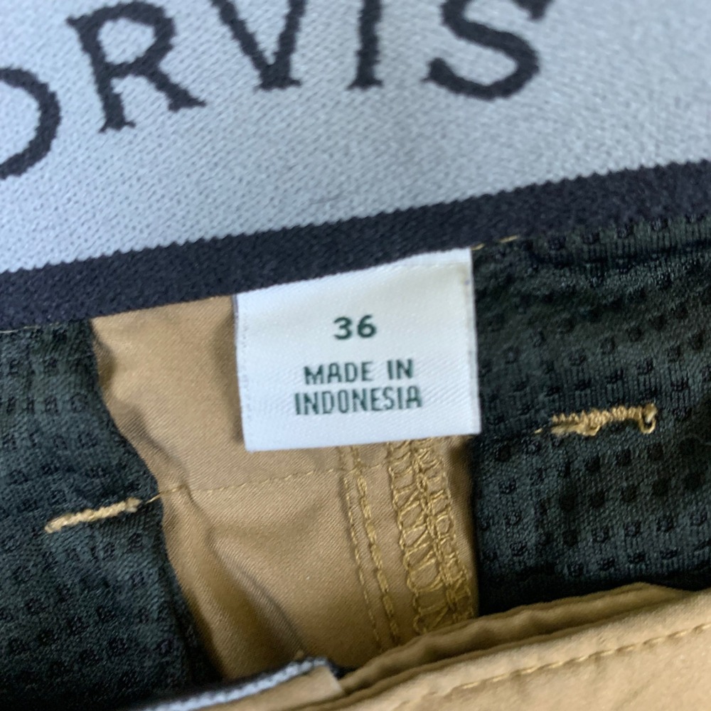Orvis Tech Shorts Mens 36β Khaki Tan Stretch Outdoor Hiking Travel Casual - Picture 8 of 12